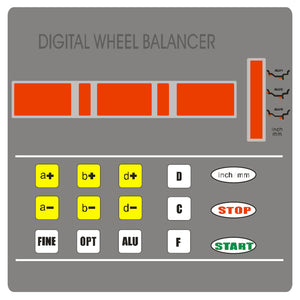 APlusLift WBS-820 Electronic Wheel Balancer - Screen