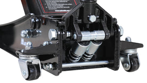 APlus FE400B 4 Ton Lower profile Steel Racing Floor Jack - dual pump rear