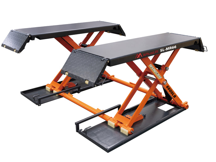 APlusLift 6600LB Mid-Rise Scissor Lift with Electric Release SL-MR66