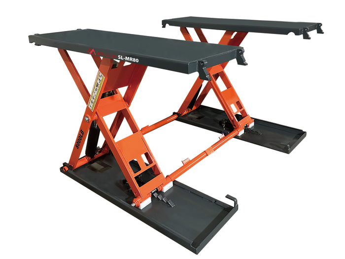 APlusLift 8000LB Mid-Rise Scissor Lift with Electrical Release SL-MR80