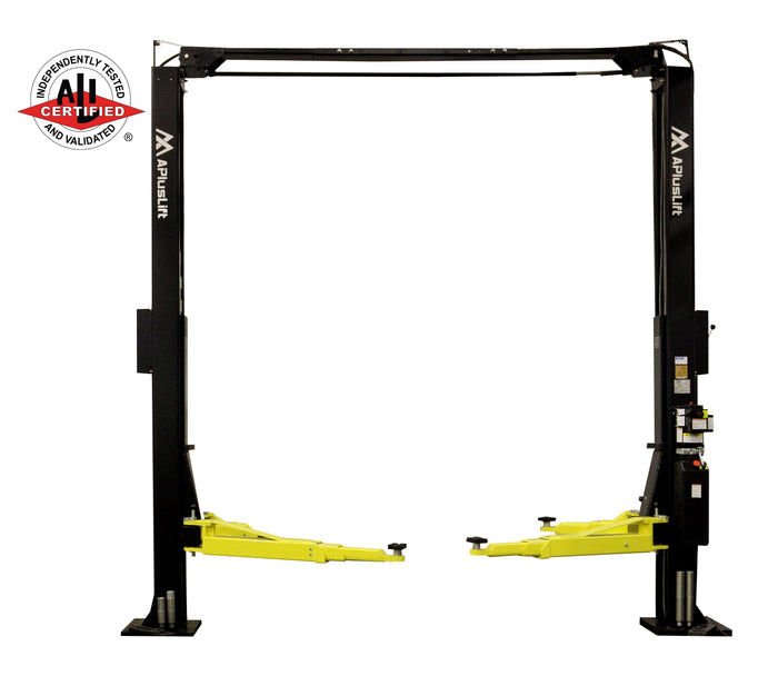 ALI Certified Falcon 10000LB 2-Post Overhead Single Point Lock Release Direct Drive Car Lift With 3 Year Warranty