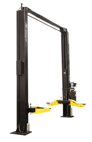APlusLift Falcon TR-10CX ALI Certified 166" Tall 10,000LB 2-Post Over Head Car Lift - Side View