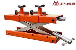 APlusLift MT1500XLT 72" Wide 1,500LB Air Operated Motorcycle ATV Lift Table - Service Jack